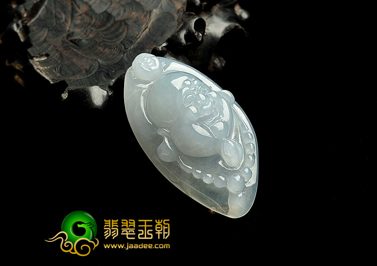 糯冰种晴水玉佛挂件