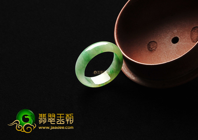 糯冰种黄加绿指环