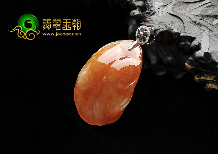 糯冰种红黄翡年年有余挂件