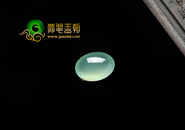 冰玻种强莹光晴水戒面