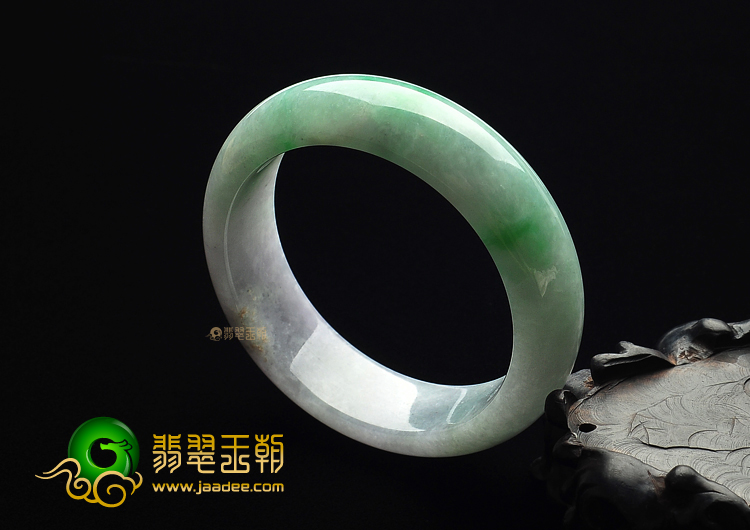 糯冰种春带彩手镯(54.5mm)