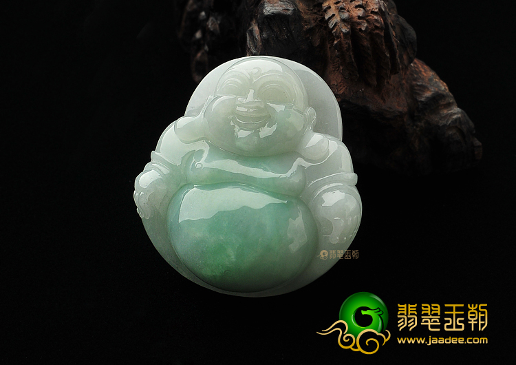 糯冰种晴水玉佛挂件