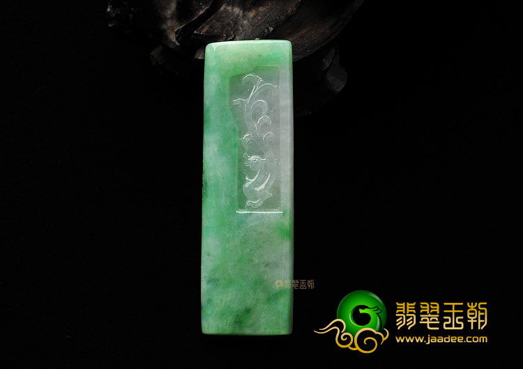糯冰种飘花仿古凤挂件