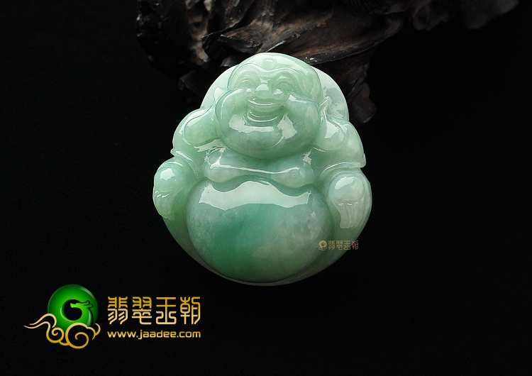 糯冰种晴水玉佛挂件