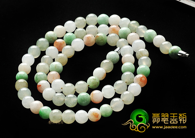 糯冰种三彩手链/项链