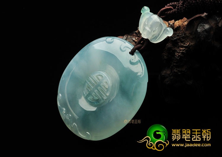 冰种晴水福在眼前挂件