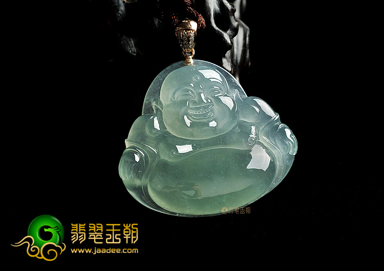冰种晴水玉佛挂件