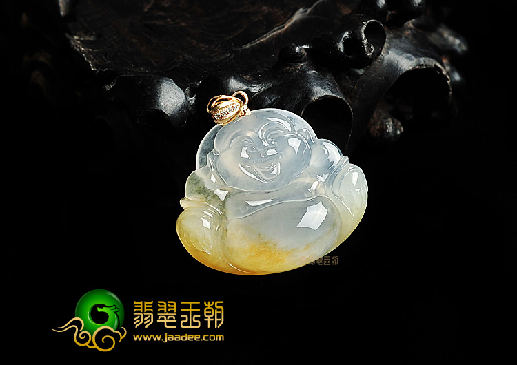 (超值推荐)冰种黄翡玉佛挂件