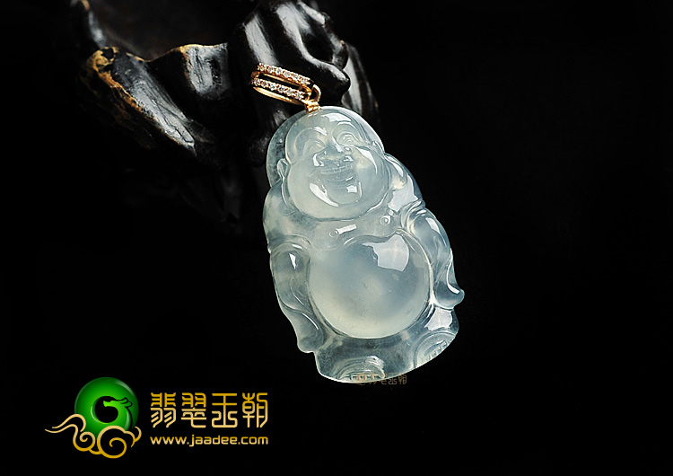 冰种晴水站佛挂件