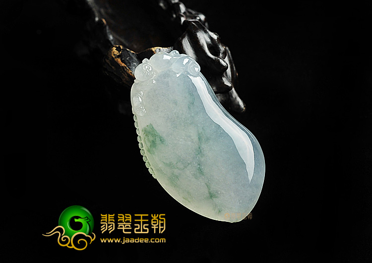 冰种飘花福瓜挂件