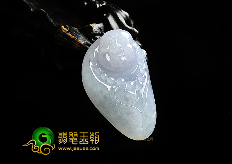 （超值推荐）冰种淡紫罗兰玉佛挂件