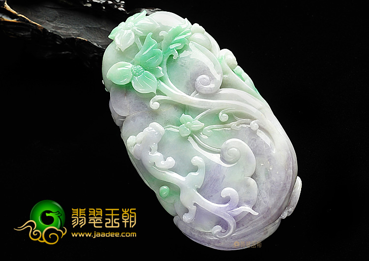 糯冰种春带彩吉祥如意手玩件
