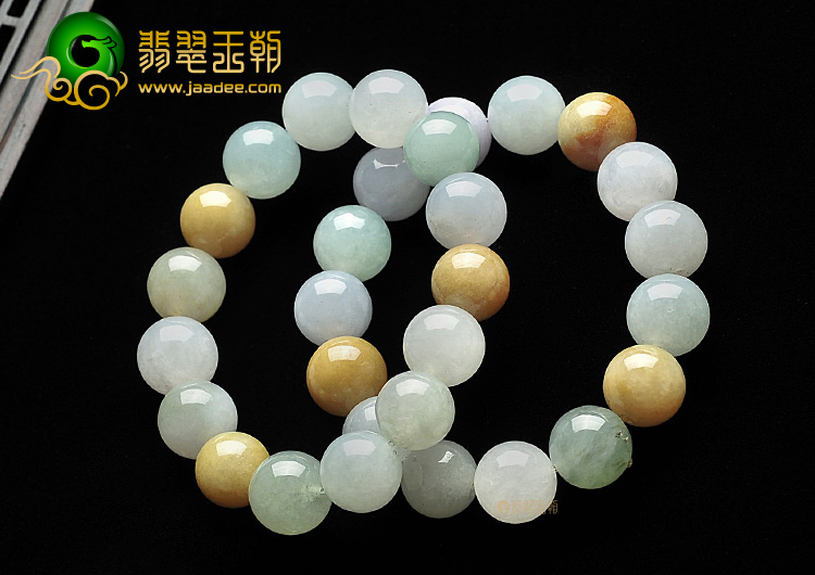 糯冰种三彩手链（单价）