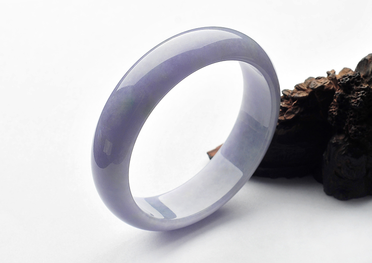 (超值推荐)糯冰种紫罗兰手镯（61.9mm）