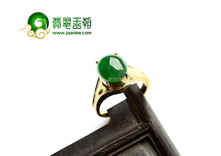 冰种深绿戒面