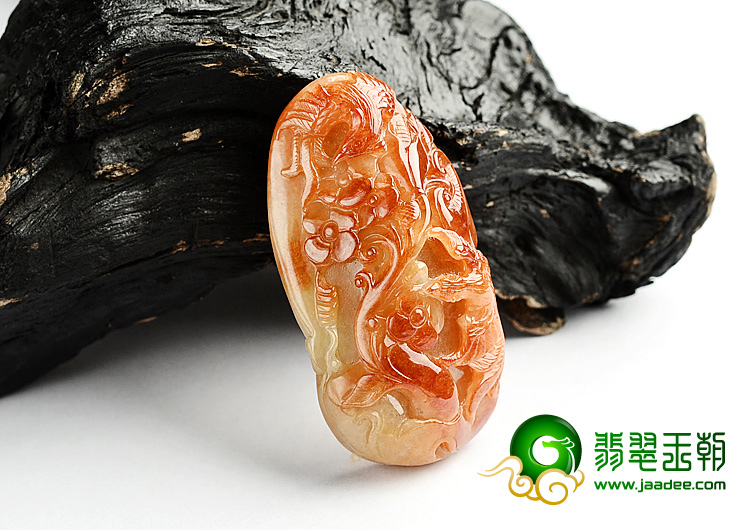 细糯种红翡富贵如意挂件