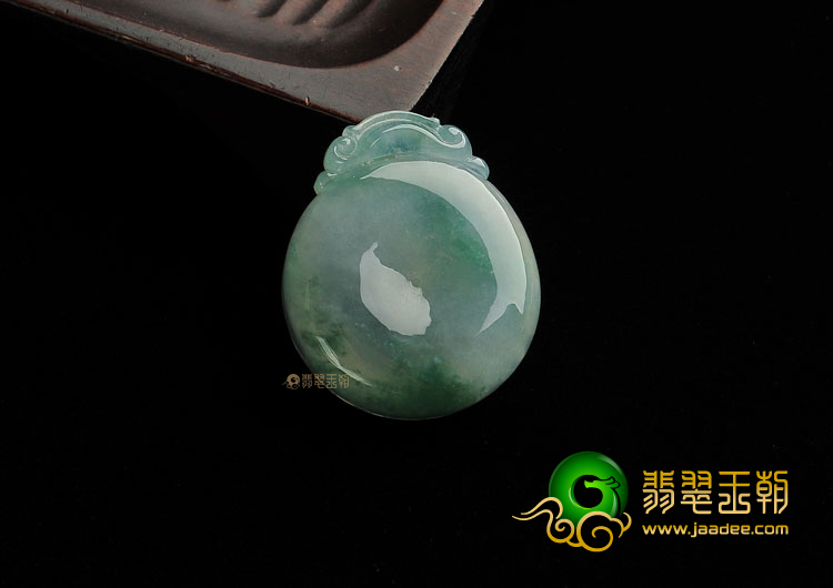 冰种飘花福在眼前挂件