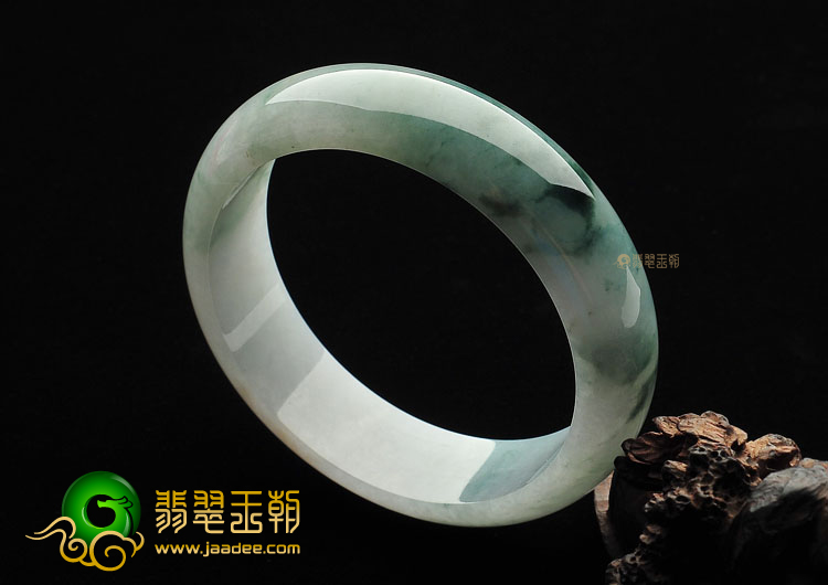 糯冰种飘花手镯(58.8mm)