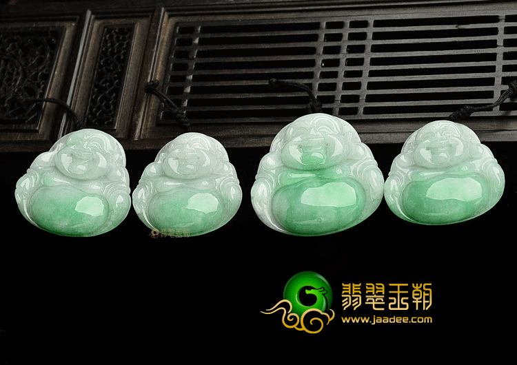 糯冰种飘翠玉佛挂件(一批走)