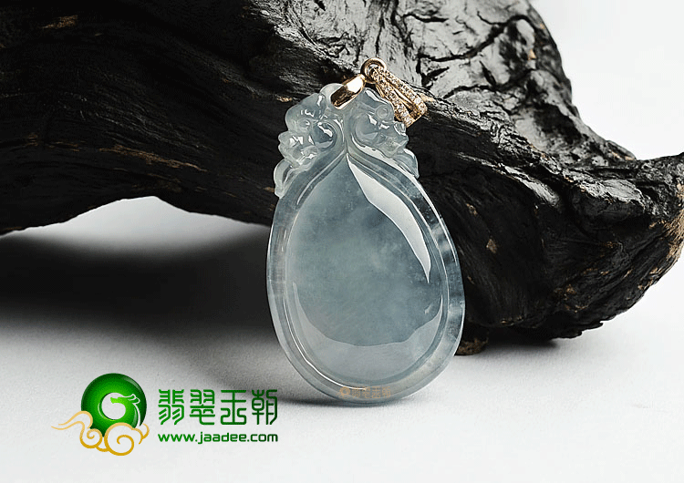 冰种晴水双龙如意挂件