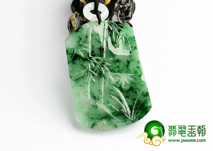 糯冰种飘花节节高挂件