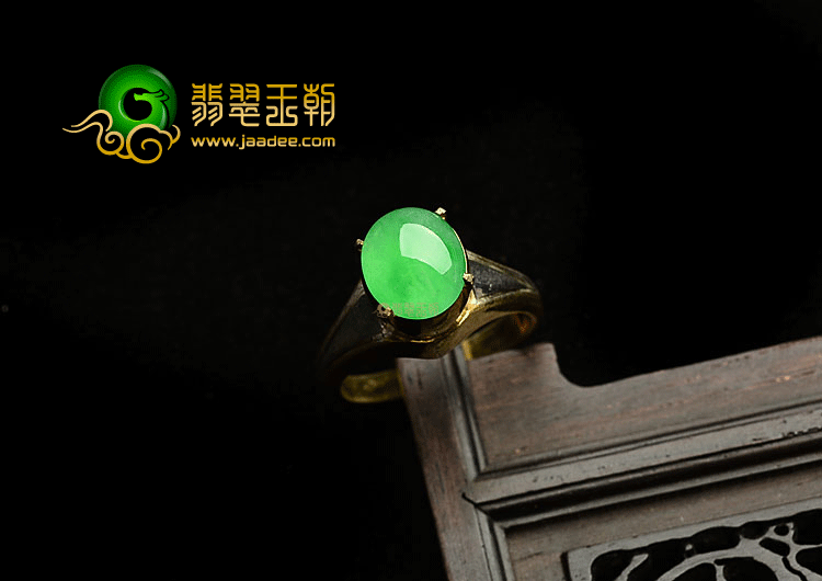 冰玻种正阳绿戒面