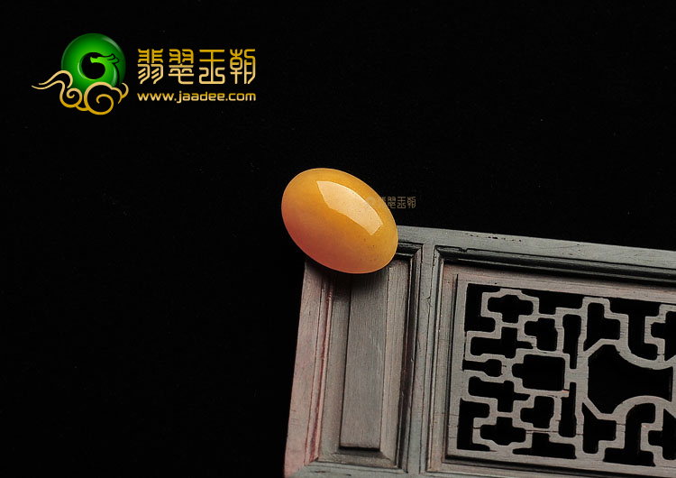 糯冰种鸡油黄戒面