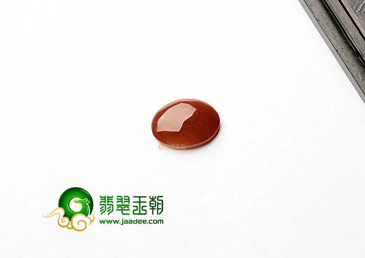 糯冰种红翡戒面