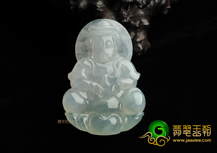 冰种晴水观音挂件