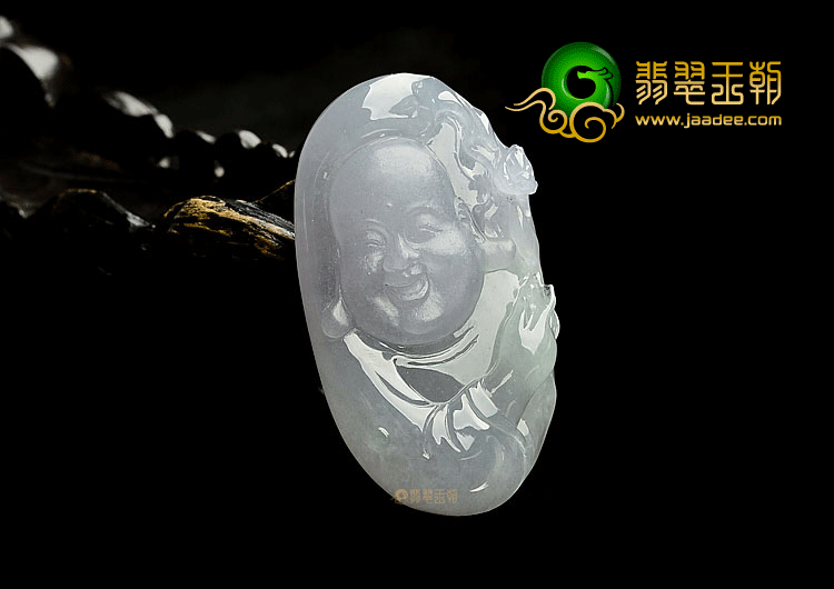 (超值推荐)冰种淡紫罗兰玉佛挂件