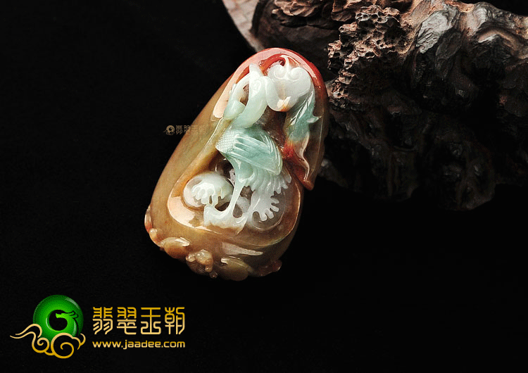 细糯种褐红翡一路连升挂件