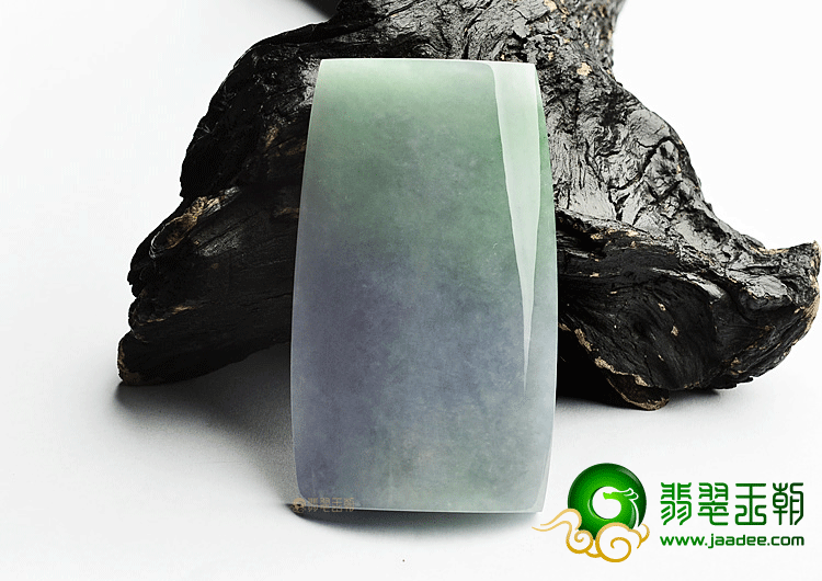 冰种春带彩子冈牌挂件