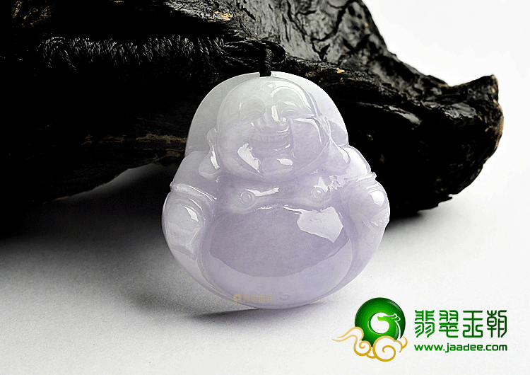 (超值推荐)糯冰种紫罗兰玉佛挂件