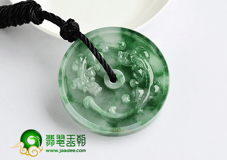 糯冰种飘花望子成龙挂件