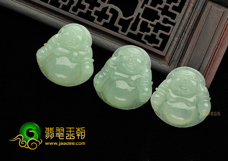 糯冰种晴水玉佛挂件(一批走)