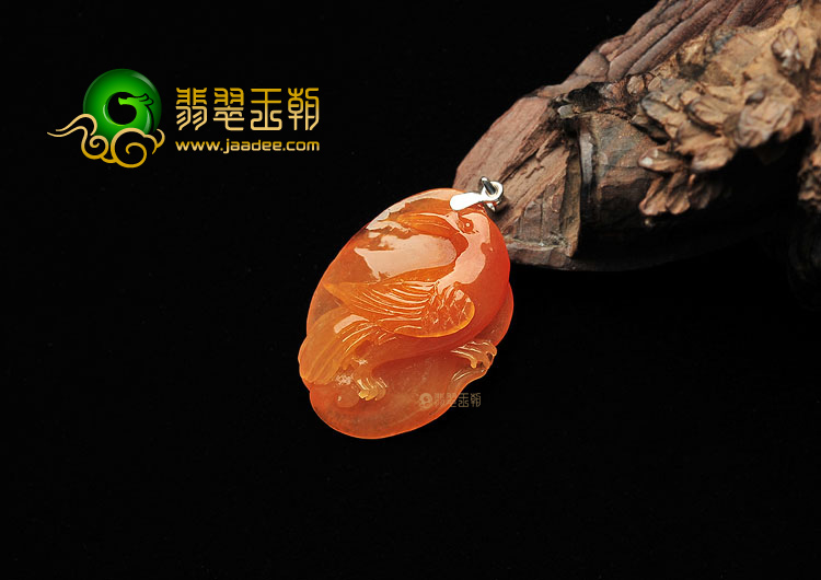 冰种红黄翡英明神武挂件