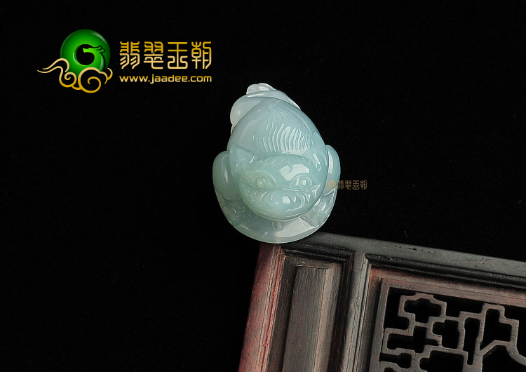 冰种晴水招财进宝挂件