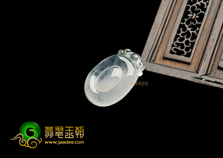 冰玻种飘花福在眼前挂件