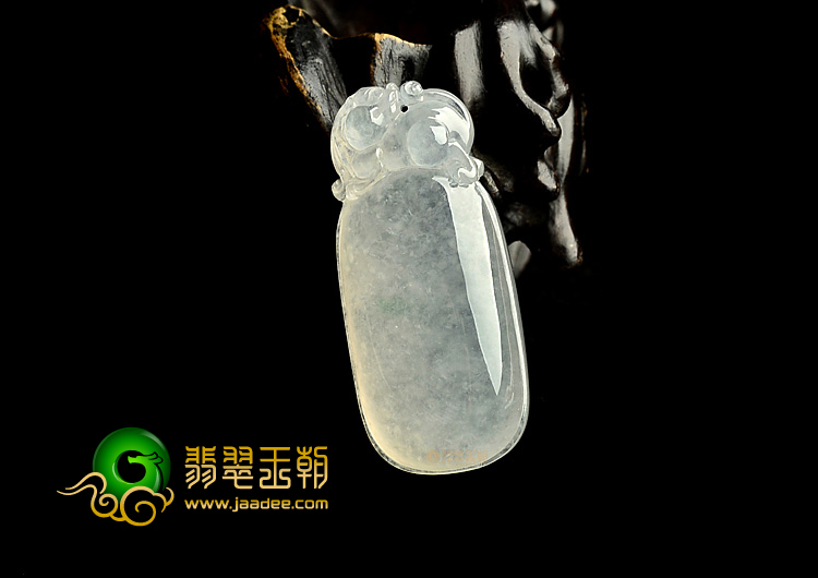 冰种无色福瓜挂件