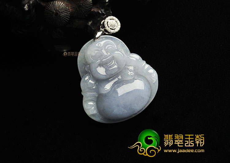 (超值推荐)糯冰种紫罗兰玉佛挂件