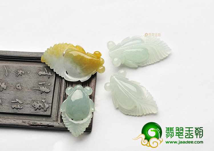 糯冰种黄翡/晴水金鱼挂件(一批走)