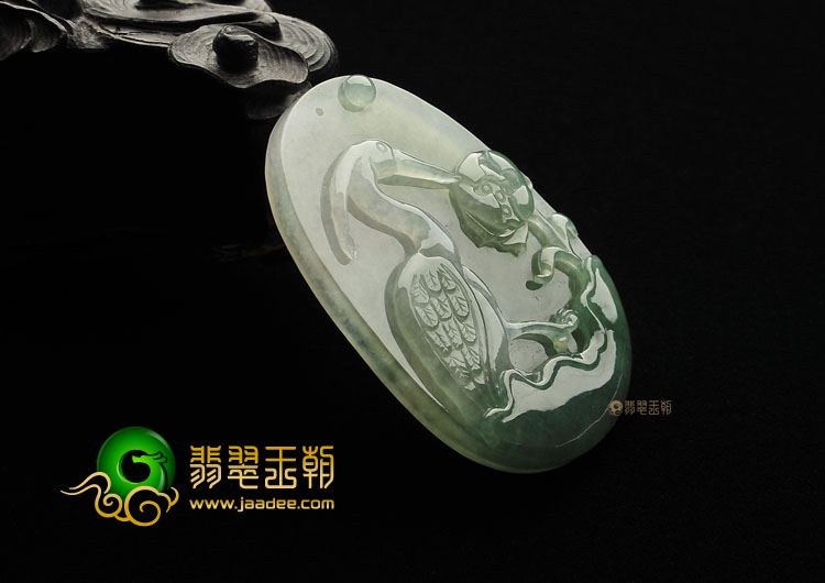 冰种晴水一路连科挂件