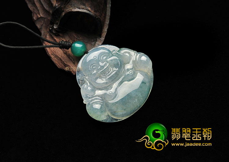 (超值推荐)冰种飘花玉佛挂件