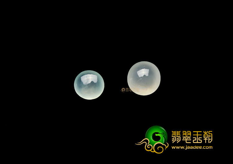 (超值推荐)冰种淡晴水戒面(一对)
