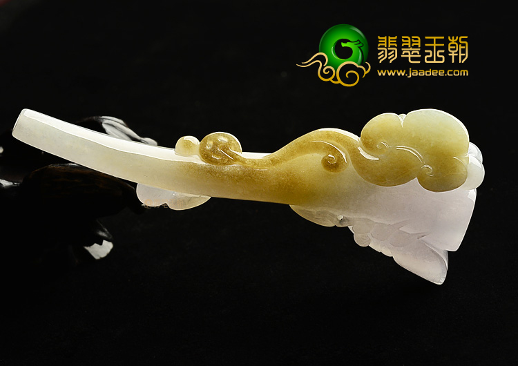 (超值推荐)糯冰种淡紫罗兰黄翡一鸣惊人烟嘴