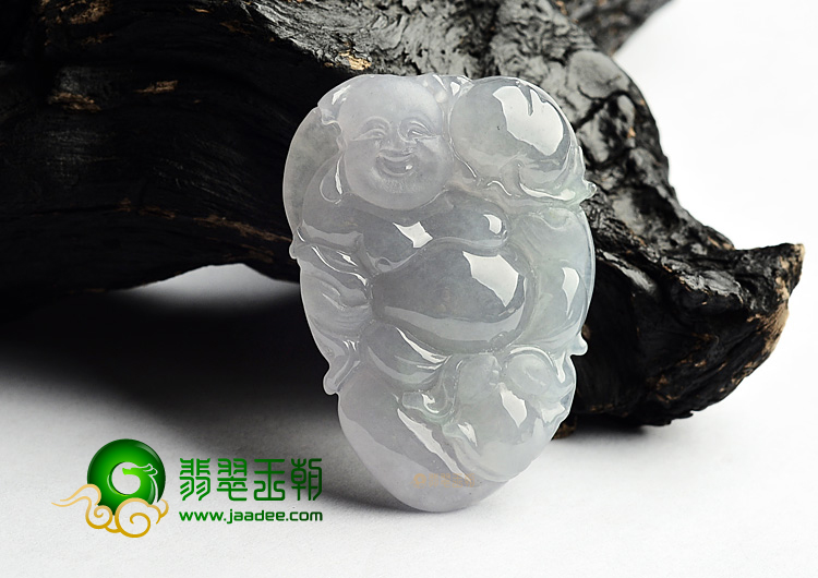 (超值推荐)冰种淡紫罗兰玉佛挂件