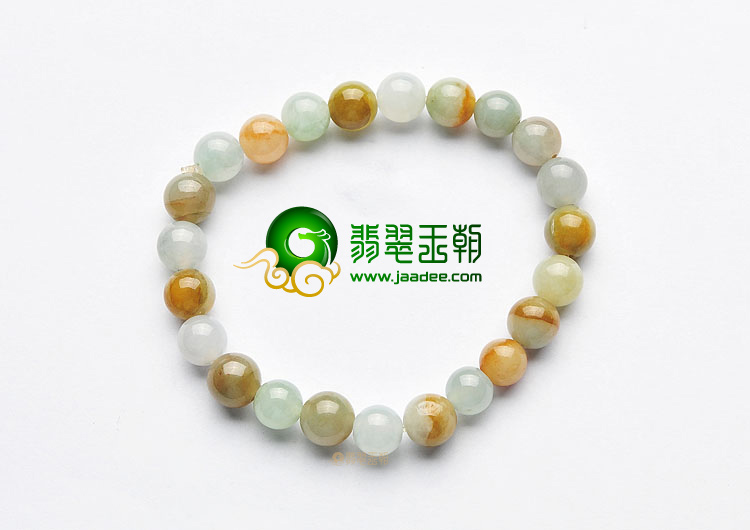 (超值推荐)糯冰种三彩手链