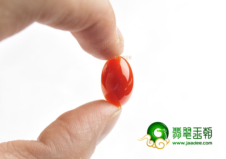 (超值推荐)糯冰种红翡戒面