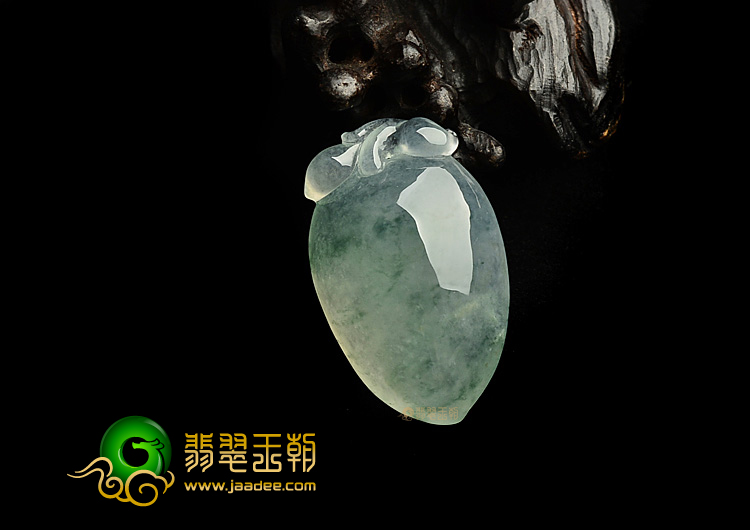 (超值推荐)冰玻种飘花寿桃挂件