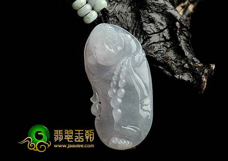 冰种晴水玉佛挂件
